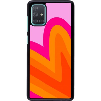 Samsung Galaxy A71 Case Hülle - Valentine 2024 heart gradient