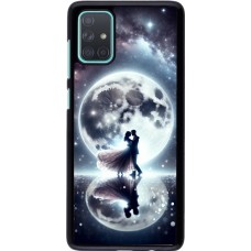 Samsung Galaxy A71 Case Hülle - Valentin 2024 Liebe unter dem Mond