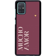 Samsung Galaxy A71 Case Hülle - Valentine 2024 mucho amor rosado