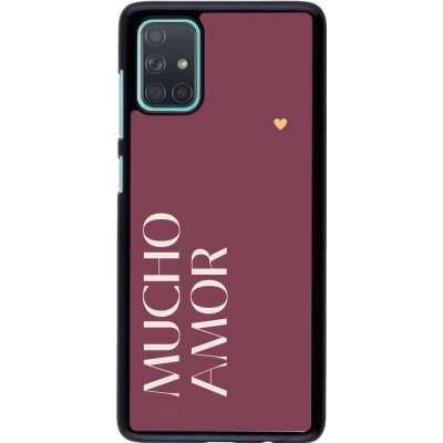 Samsung Galaxy A71 Case Hülle - Valentine 2024 mucho amor rosado
