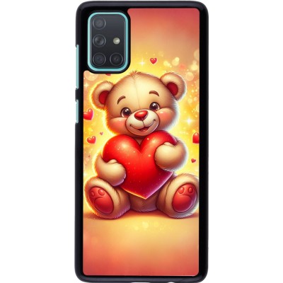 Samsung Galaxy A71 Case Hülle - Valentin 2024 Teddy Liebe
