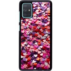 Samsung Galaxy A71 Case Hülle - Valentin 2025 Konfetti