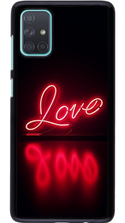 Samsung Galaxy A71 Case Hülle - Valentine 2025 Neon Liebe
