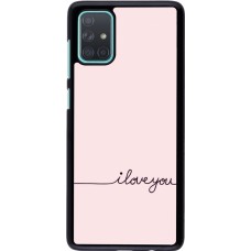 Samsung Galaxy A71 Case Hülle - Valentine 2023 i love you writing