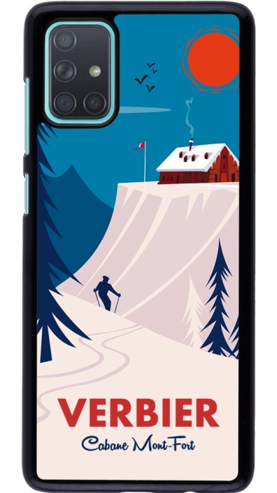 Samsung Galaxy A71 Case Hülle - Verbier Cabane Mont-Fort