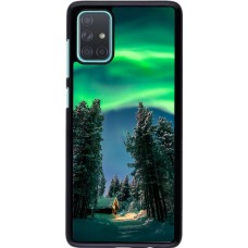 Samsung Galaxy A71 Case Hülle - Winter 22 Northern Lights