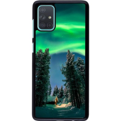 Samsung Galaxy A71 Case Hülle - Winter 22 Northern Lights