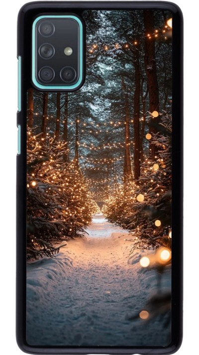 Samsung Galaxy A71 Case Hülle - Winter 25 Winter snowy road