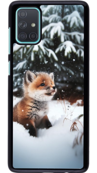 Samsung Galaxy A71 Case Hülle - Weihnachten 2023 Fuechslein Tanne