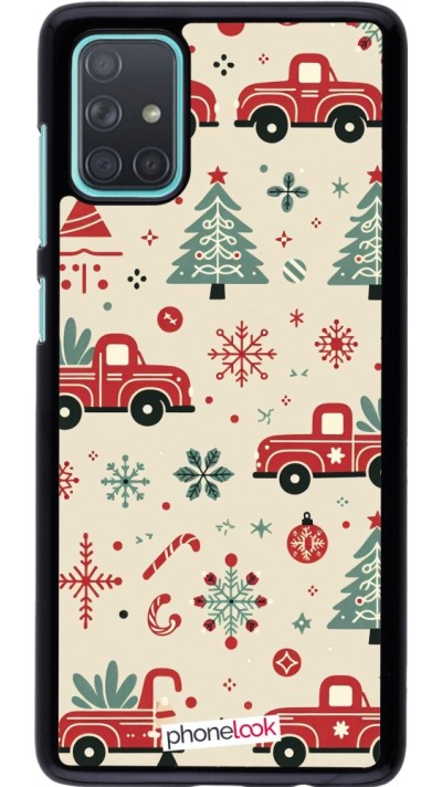 Samsung Galaxy A71 Case Hülle - Weihnachten 2024 Lkw Tanne