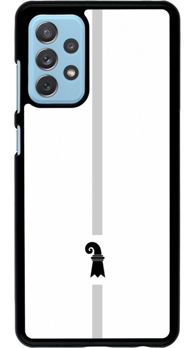 Samsung Galaxy A72 Case Hülle - Kanton BS weiss