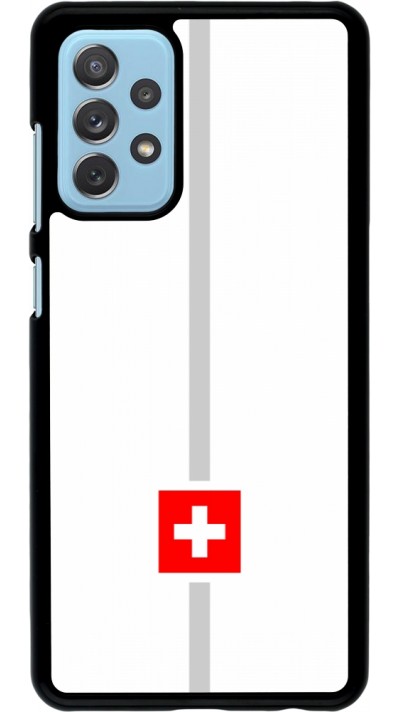 Samsung Galaxy A72 Case Hülle - Kanton CH weiss