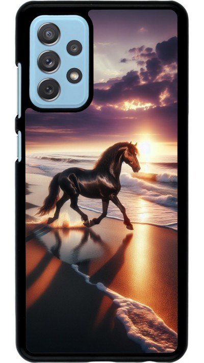 Samsung Galaxy A72 Case Hülle - Pferd majestätisch Strand