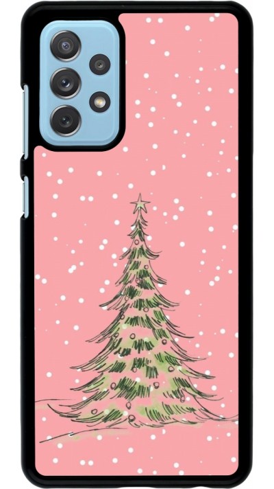 Samsung Galaxy A72 Case Hülle - Christmas 25 Pink Tree