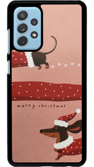 Samsung Galaxy A72 Case Hülle - Christmas 25 Teckel Merry Xmas