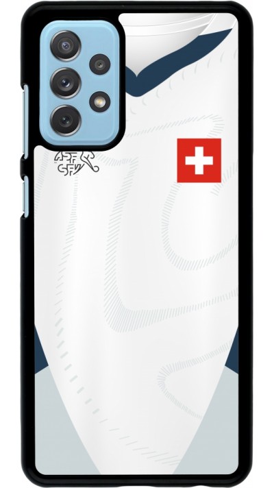 Samsung Galaxy A72 Case Hülle - Schweiz Away personalisierbares Fussballtrikot