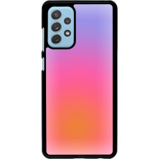 Samsung Galaxy A72 Case Hülle - Orange Pink Blue Gradient