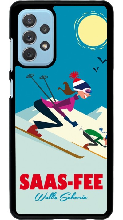 Samsung Galaxy A72 Case Hülle - Saas-Fee Ski Downhill