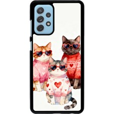 Samsung Galaxy A72 Case Hülle - Saint Valentines Day 26 Cat Love