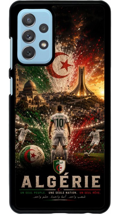 Coque Samsung Galaxy A72 - Football Algérie splash 2026