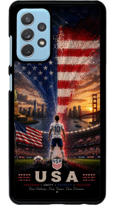 Coque Samsung Galaxy A72 - Football États-Unis splash 2026