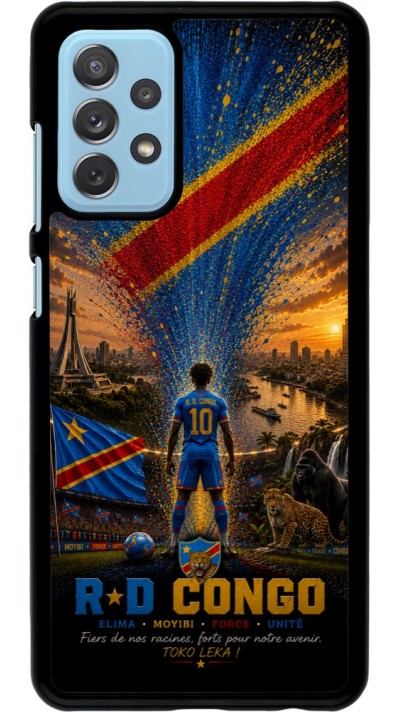Coque Samsung Galaxy A72 - Football République démocratique du Congo splash 2026
