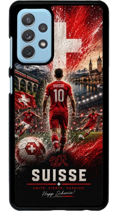 Coque Samsung Galaxy A72 - Football Suisse splash 2026