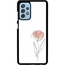 Samsung Galaxy A72 Case Hülle - Spring 23 minimalist flower