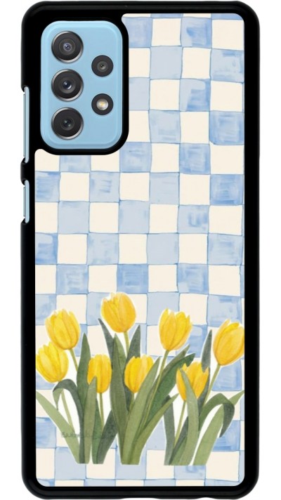 Coque Samsung Galaxy A72 - Blue vichy tulips Spring 2026