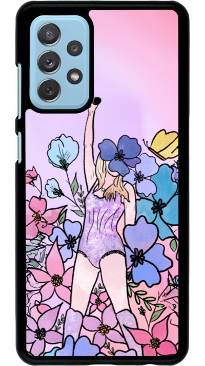 Samsung Galaxy A72 Case Hülle - Taylor Swift Sketch - Pink