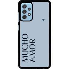 Samsung Galaxy A72 Case Hülle - Valentine 2024 mucho amor azul