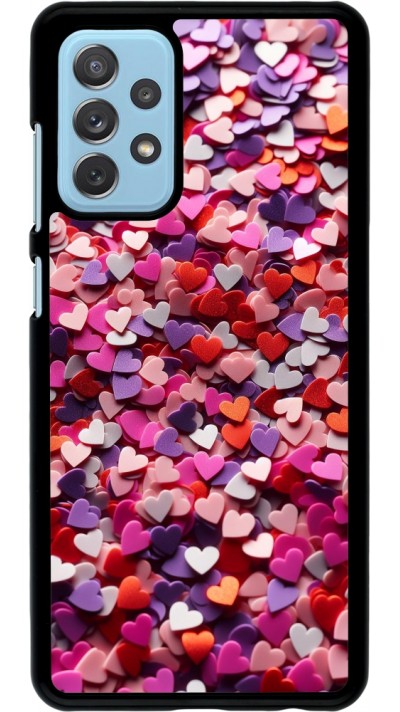 Samsung Galaxy A72 Case Hülle - Valentin 2025 Konfetti