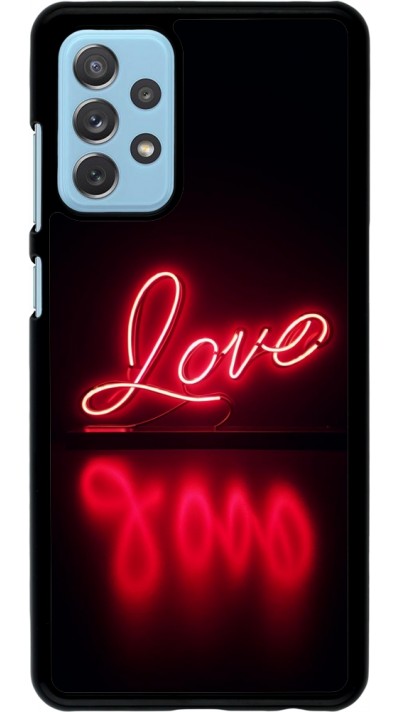 Samsung Galaxy A72 Case Hülle - Valentine 2025 Neon Liebe
