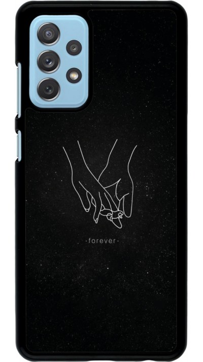 Samsung Galaxy A72 Case Hülle - Valentine 2023 hands forever