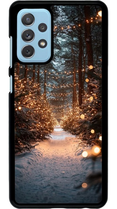 Samsung Galaxy A72 Case Hülle - Winter 25 Winter snowy road