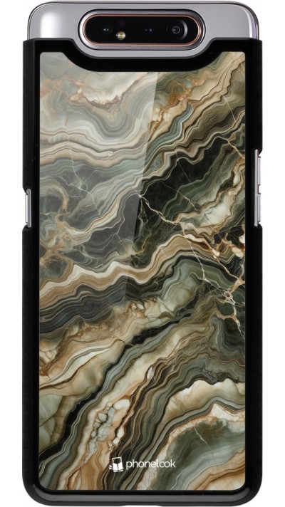 Samsung Galaxy A80 Case Hülle - Oliv Marmor