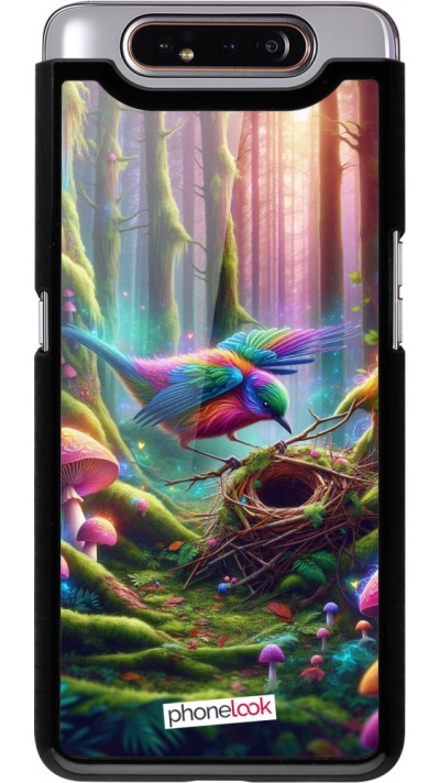 Samsung Galaxy A80 Case Hülle - Vogel Nest Wald