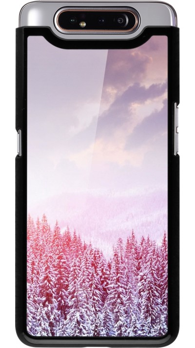 Samsung Galaxy A80 Case Hülle - Winter 22 Pink Forest