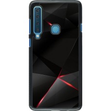 Hülle Samsung Galaxy A9 - Black Red Lines