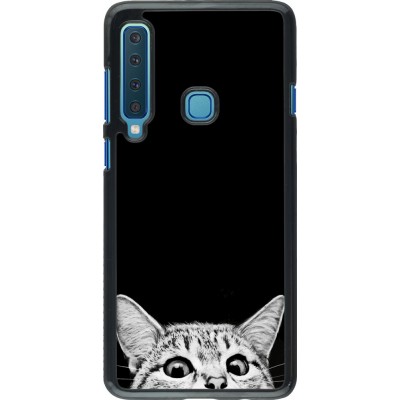 Hülle Samsung Galaxy A9 - Cat Looking Up Black