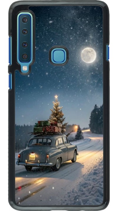 Samsung Galaxy A9 Case Hülle - Christmas 25 Car with Tree Xmas