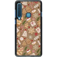 Samsung Galaxy A9 Case Hülle - Christmas 25 Pattern Ginger Cookie