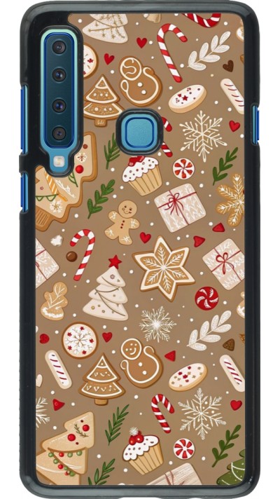 Samsung Galaxy A9 Case Hülle - Christmas 25 Pattern Ginger Cookie