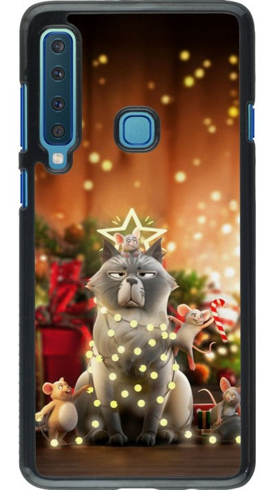 Samsung Galaxy A9 Case Hülle - Christmas 25 Xmas Cat