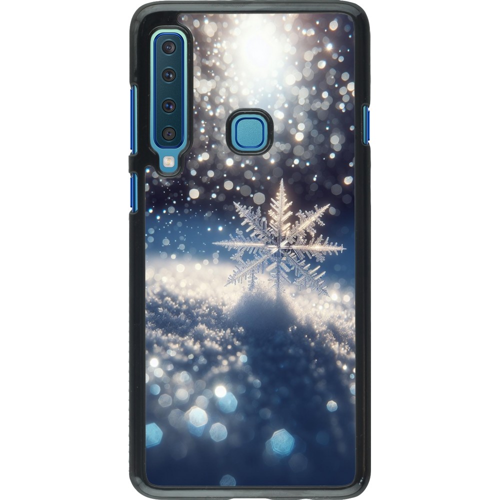 Samsung Galaxy A9 Case Hülle - Schneeflocke Solar Glanz