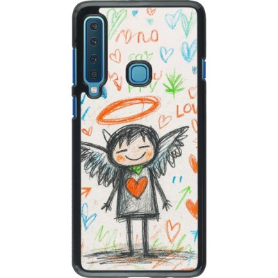 Samsung Galaxy A9 Case Hülle - Little Angel Sketch Love