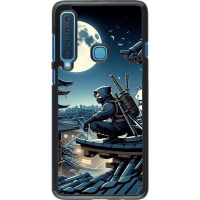 Samsung Galaxy A9 Case Hülle - Ninja unter dem Mond
