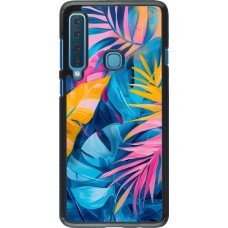 Samsung Galaxy A9 Case Hülle - Palms Blue