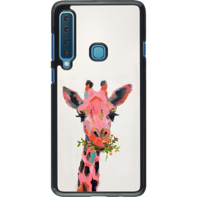 Samsung Galaxy A9 Case Hülle - Pink Girafe Paint