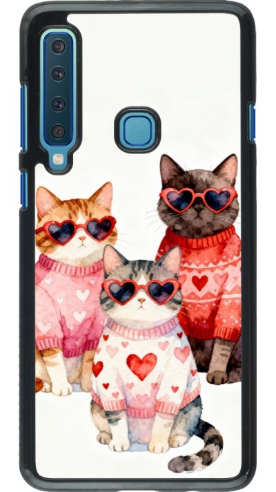 Samsung Galaxy A9 Case Hülle - Saint Valentines Day 26 Cat Love